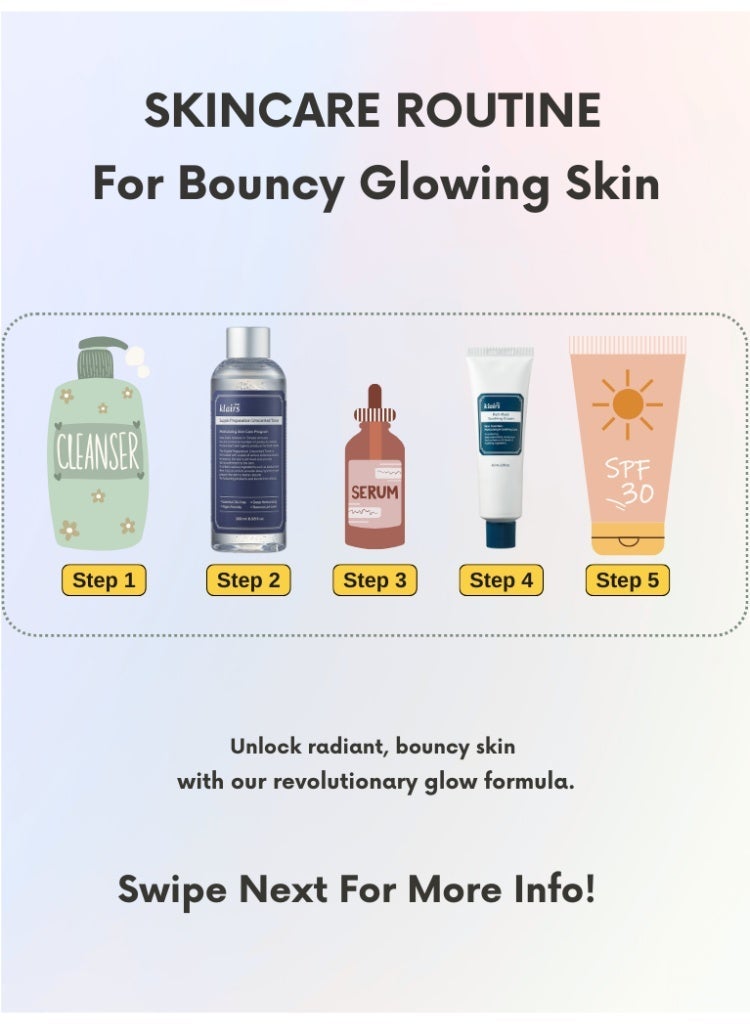 Klairs Dry & Sensitive Skin Relief – Klairs Supple Preparation Unscented Toner + Rich Moist Soothing Cream Set for Hydration & Barrier Repair - Image 3